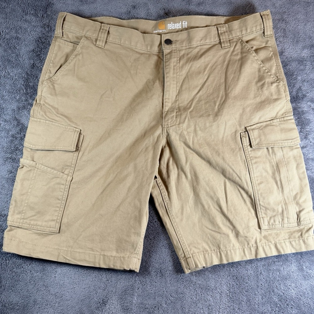 Carhartt Cargo Shorts Mens 42 Relaxed Fit Khaki
